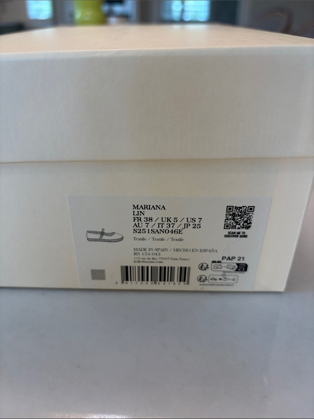 Sezane Mariana Espadrilles Linen - Size US 7 - Picture 10 of 11